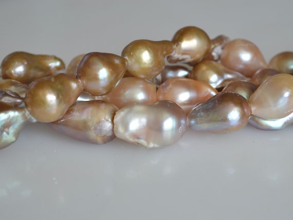 3 Colors Large Hole Baroque Pearl With Pave Gold /& Color Rhinestone Pendant #737