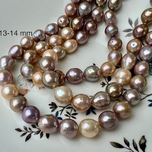 9-10x11-12 mm AAA Very Rare Dark Mauve Pink Baroque Edison Pearl Genuine Natural Edison Pearl With Iridescent Color  #1722