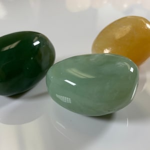 30x40 mm Natural Color Smooth Nugget Gemstone Yellow Jade OR New Jade Natural Color Chunky Gemstone large Hole 2.0 mm Beads #2210