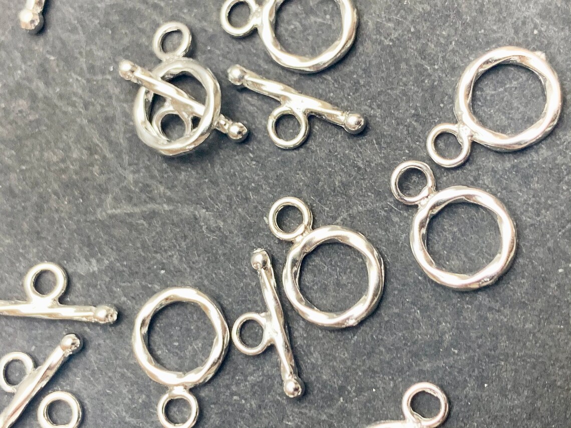 8 Mm 925 Sterling Silver Toggle Clasp Twisted Sterling Silver - Etsy