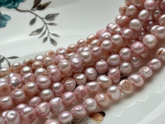 B Grade Natural White Pink Freshwater Button Pearl Top Drilled Hole Loose Pearl  Strands - China Freshwater Pearl Strand and Button Pearl Beads price