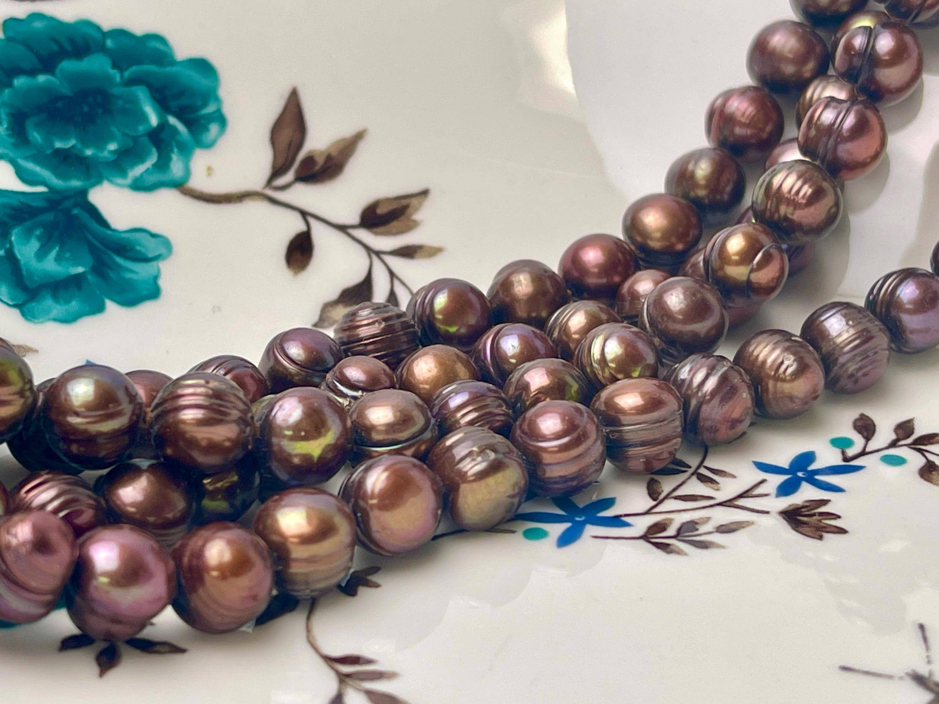 90 Inches 9 Mm Dark Chocolate Brown Freshwater Pearl Necklace