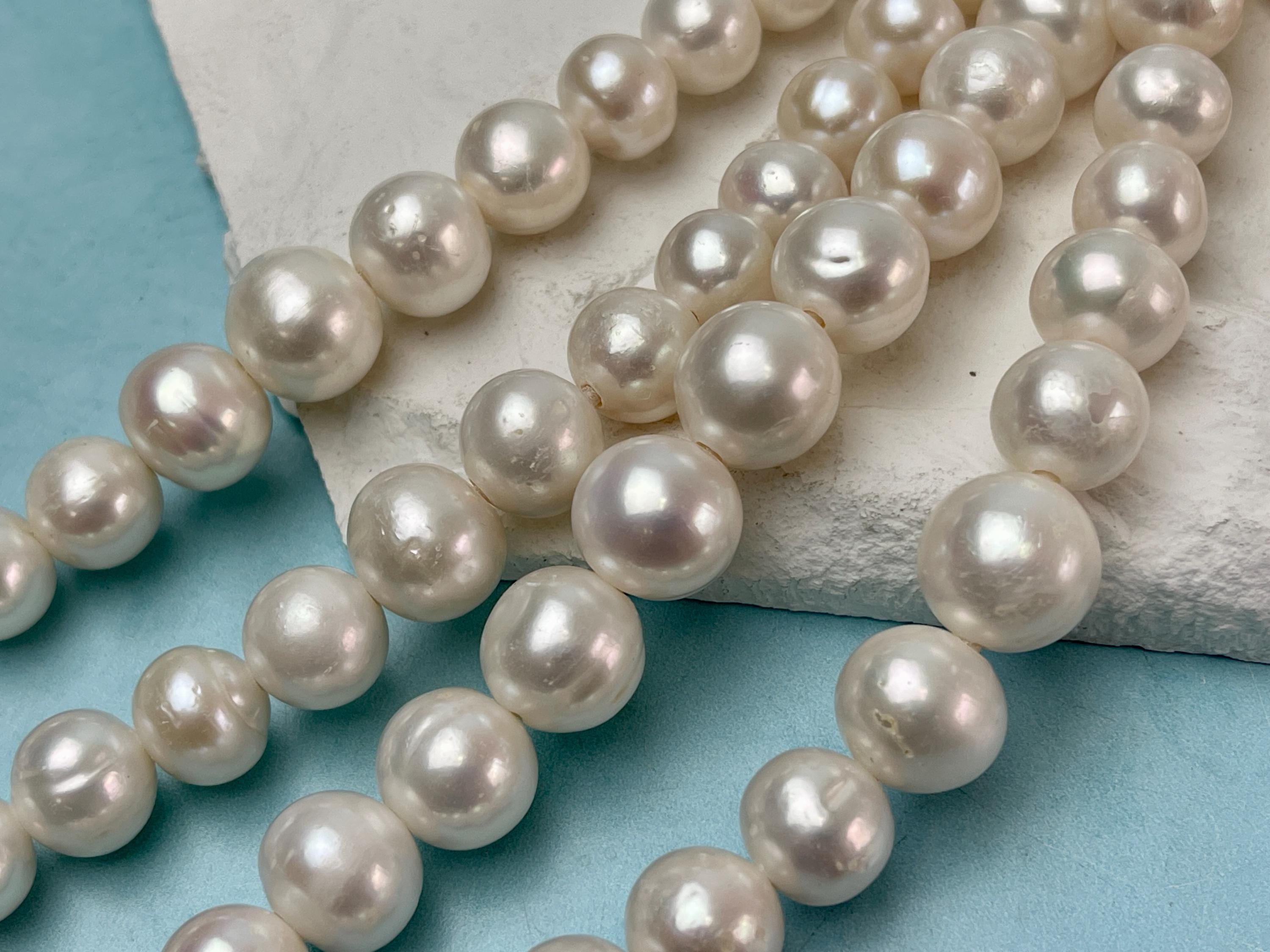 ヴィンテージ 希少　ポテトパールビーズ　サイズミックス　うぐいすグリーン 13-16 mm AAA 希少ジャンボ天然シャンパン海藻ピンクカラーバロック