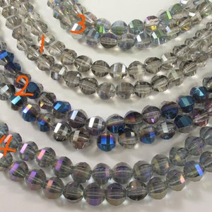 10 mm Faceted Diamond Crystal Beads, Glass Diamond Beads,Chinese Faceted Crystal Diamond Beads, Diamond Crystals, Faceted Beads (680-CSYL10)