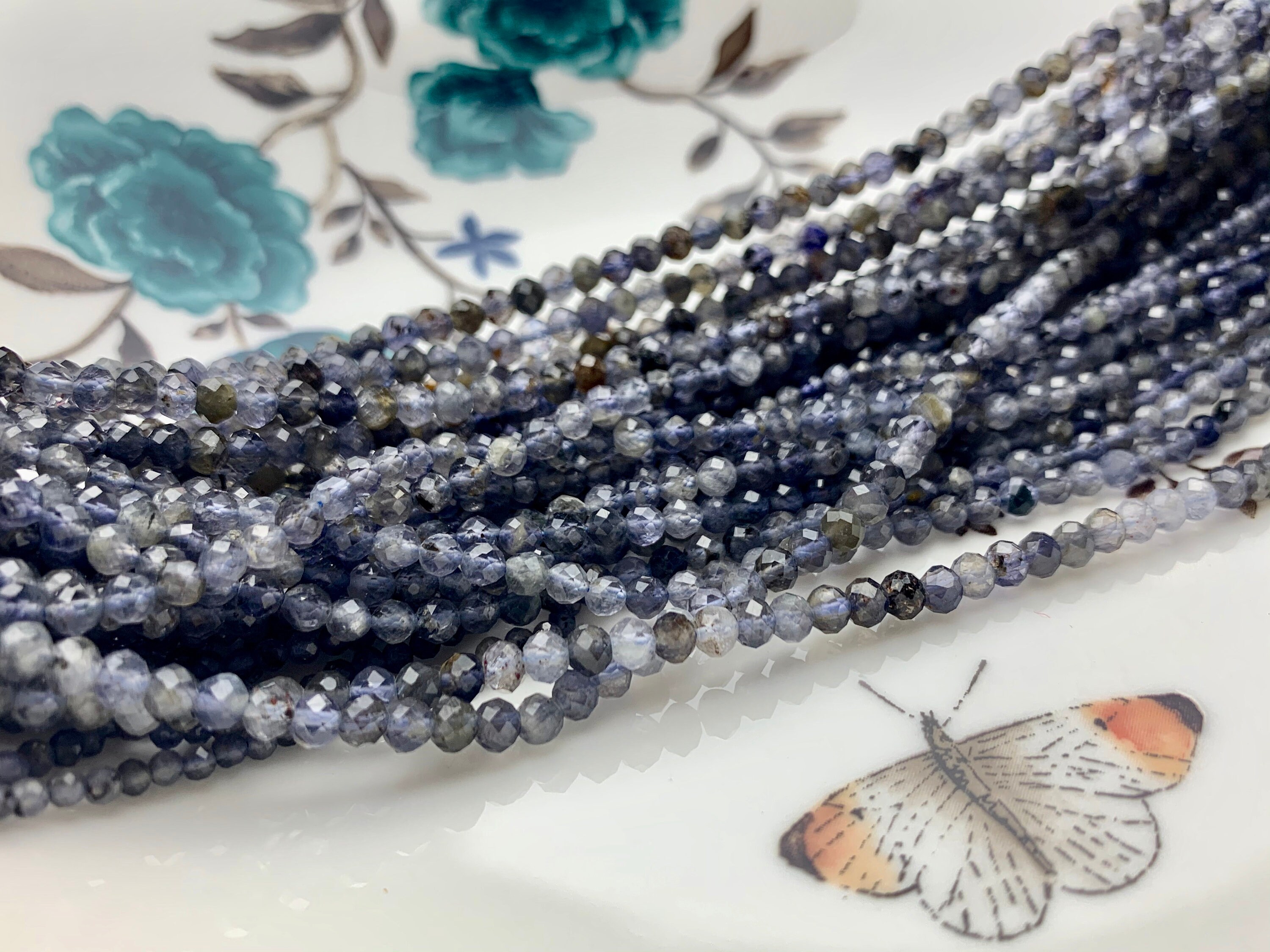 Iolite A Bracelet In Natural Pearls 4/6/8 Mm 19 Cm Adjustable - Foto 7