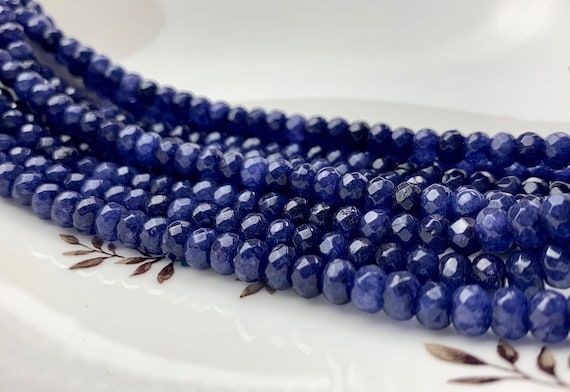 Pietra Preziosa Rondelle Sfaccettata Granato Rosso Naturale - Foto 4