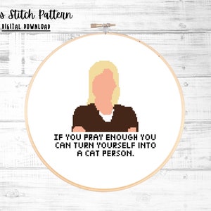 The Office Cross Stitch Pattern Angela Martin If You Pray Enough