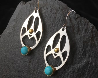 Gaudi Arches & Turquoise | Drop Earrings