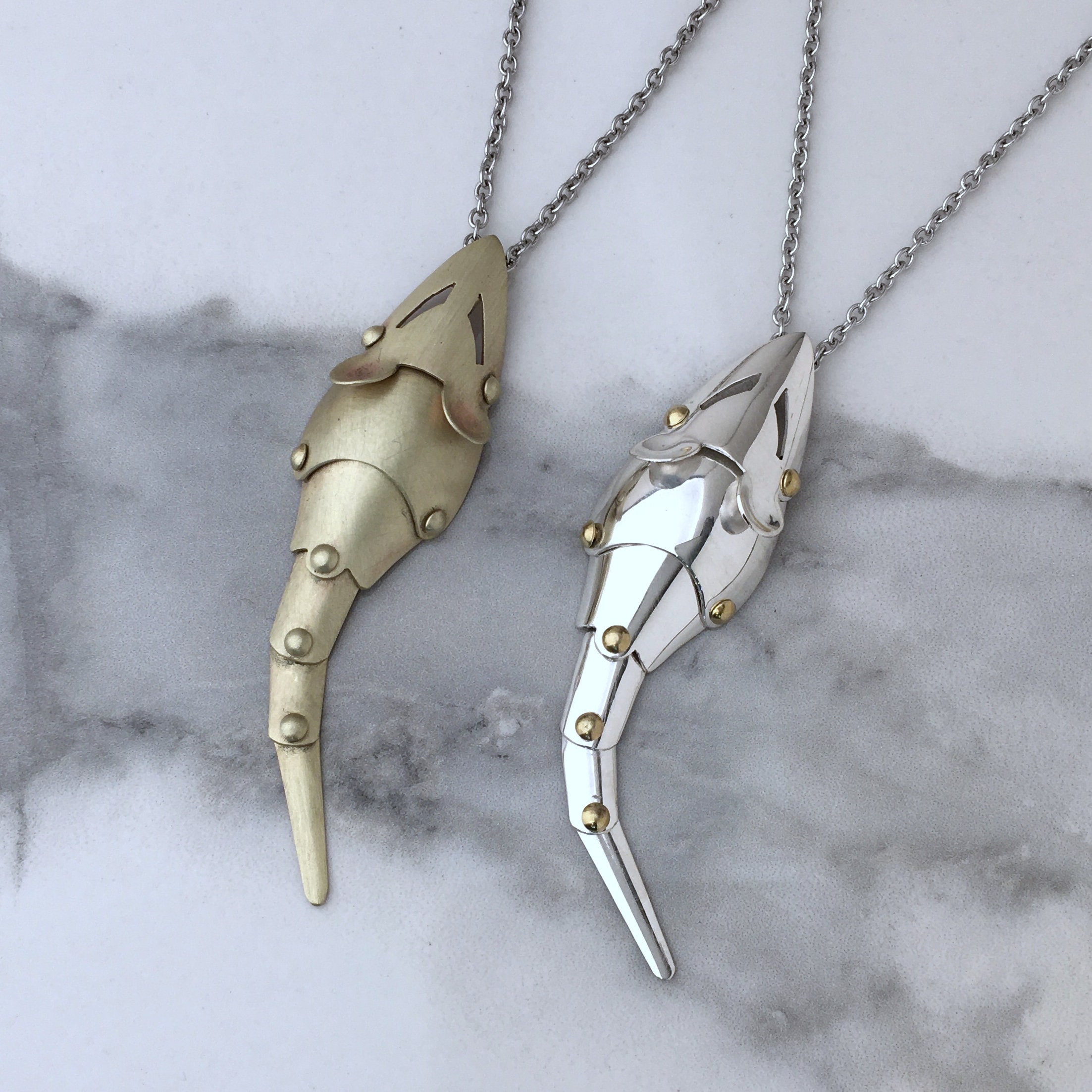Signed Mouse Armor Pendant | Jeff De Boer - Etsy