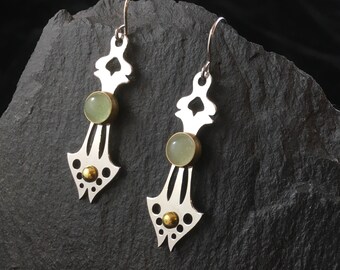 Butterfly Body & Aventurine | Drop Earrings