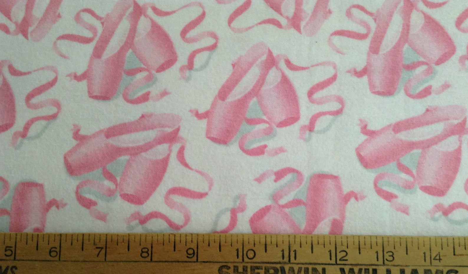 flannel ballet slippers cotton fabric by the yard