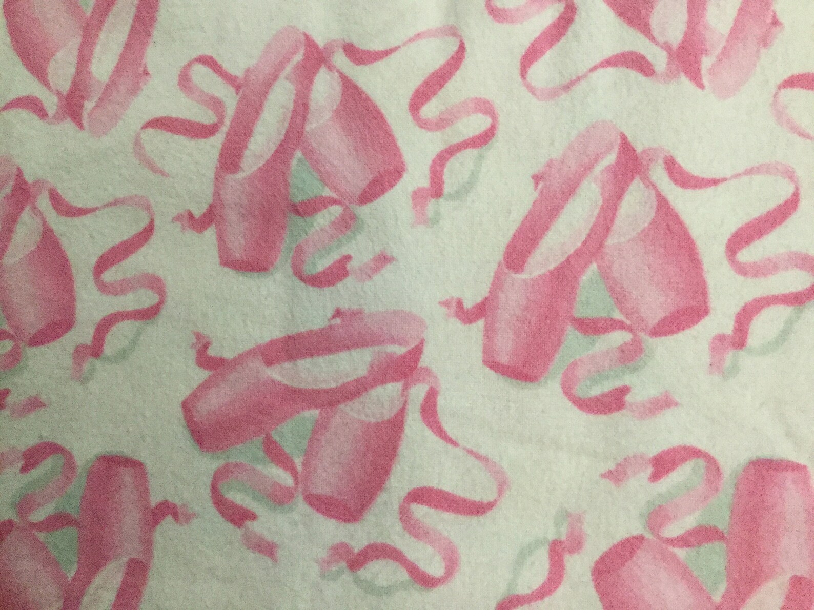 flannel ballet slippers cotton fabric by the yard