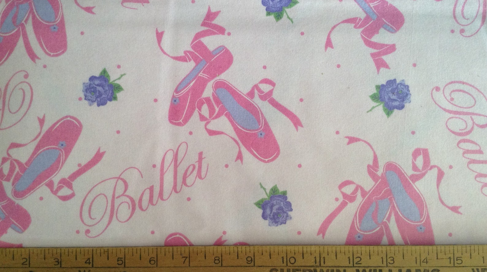 flannel ballet slipperes cotton fabric