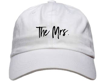 The Mrs. Baseball Dad Hat Strapback Wife Bride Bride to Be Newlyweds Wedding Gifts