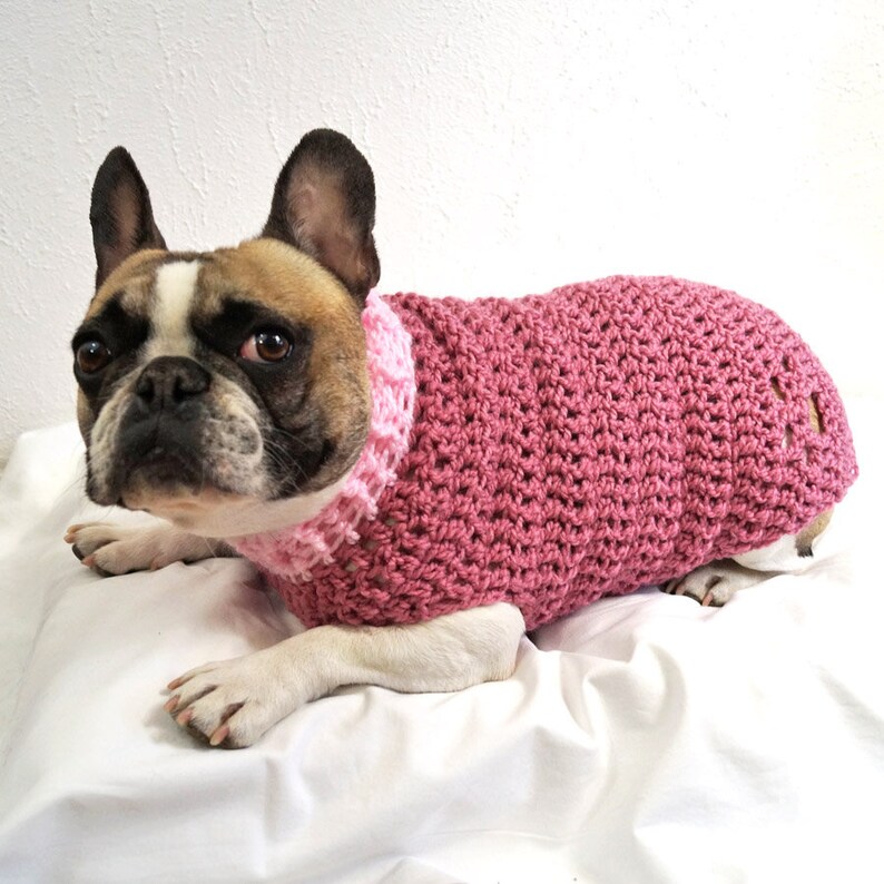 Crocheted Paw-Print Dog Jumper pawprint dog sweater dog | Etsy