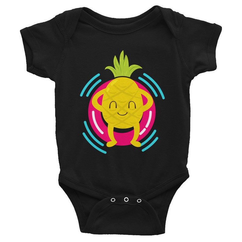 Pineapple River Float Infant Bodysuit Cute Pineapple Floating Down River On A Tube Perfect Gift Idea For Trendy Baby