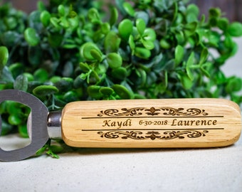 Rustic Wedding Favors, Personalized Wedding Favors, Engraved Bottle Openers, Wedding Favor Bottle Openers, Wedding Favors for Guests