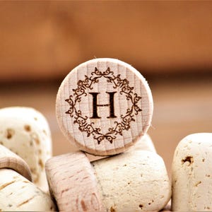 Wine Stopper Wedding Favors, Rustic Wine Stoppers, Cheap Wine Stoppers, Monogram Wine Stopper, Custom Engraved Wine Stopper