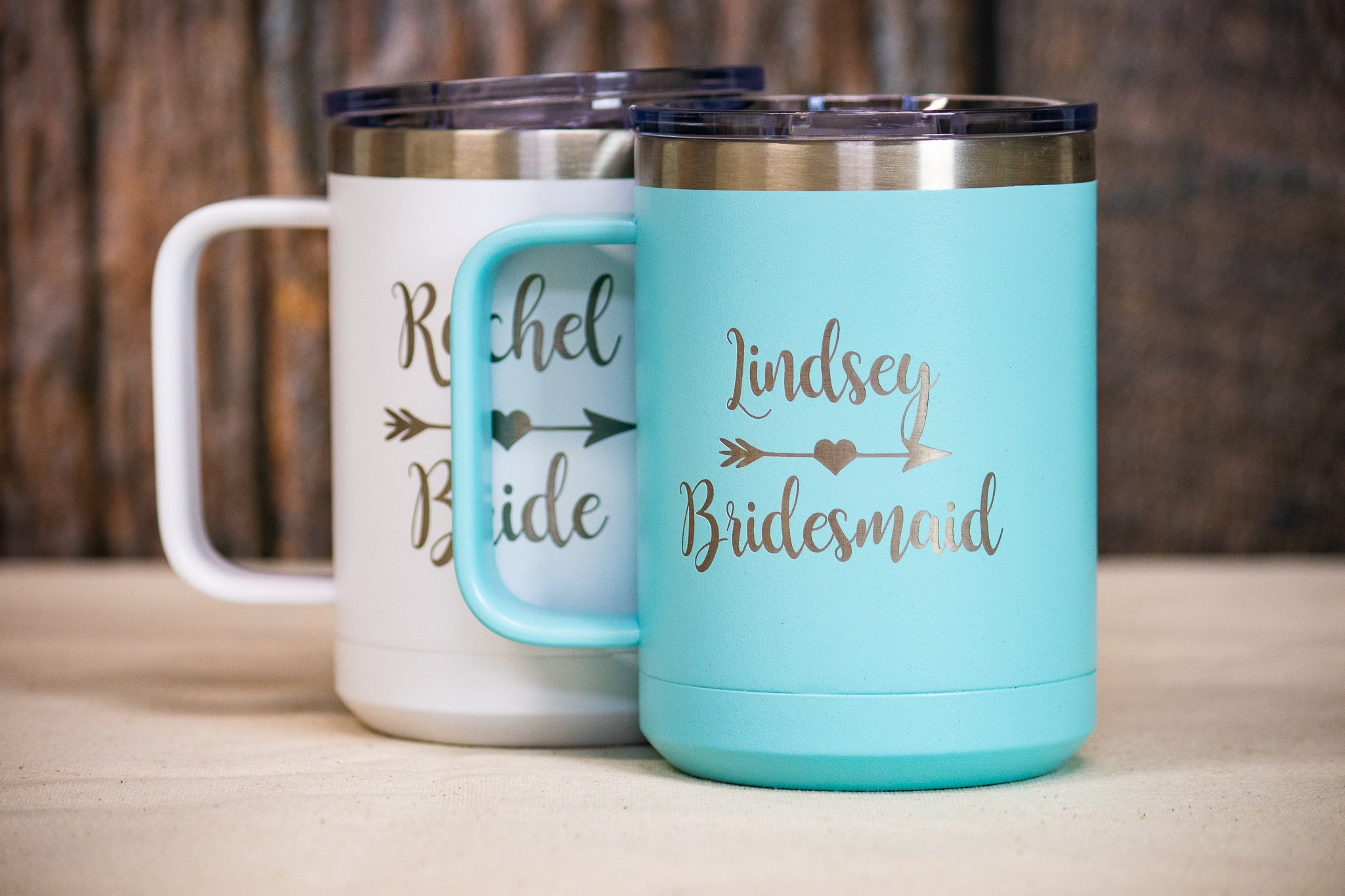 Custom Engraved Bridesmaid Coffee Mug, Insulated Stainless Steel 14oz - Etsy