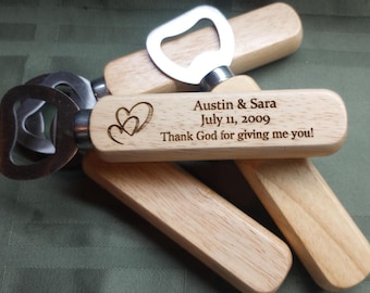 Bulk Wedding Favors, Bottle Opener, Wedding Favors, Rustic Wedding Favors, Farmhouse Wedding Favors, Thank God for giving me you, Thank God