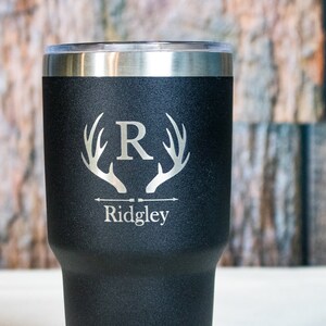 Custom Engraved Stainless Tumbler, Personalized Stainless Tumbler, Groomsman Gift, Best Man Gift image 2