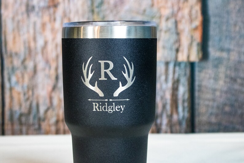 Custom Engraved Stainless Tumbler, Personalized Stainless Tumbler, Groomsman Gift, Best Man Gift image 2