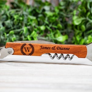 Wine Opener Wedding Favors for Guests- Bulk, Personalized Corkscrew Wedding Favors, Custom Wine Wedding Favors