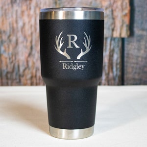 Custom Engraved Stainless Tumbler, Personalized Stainless Tumbler, Groomsman Gift, Best Man Gift image 1