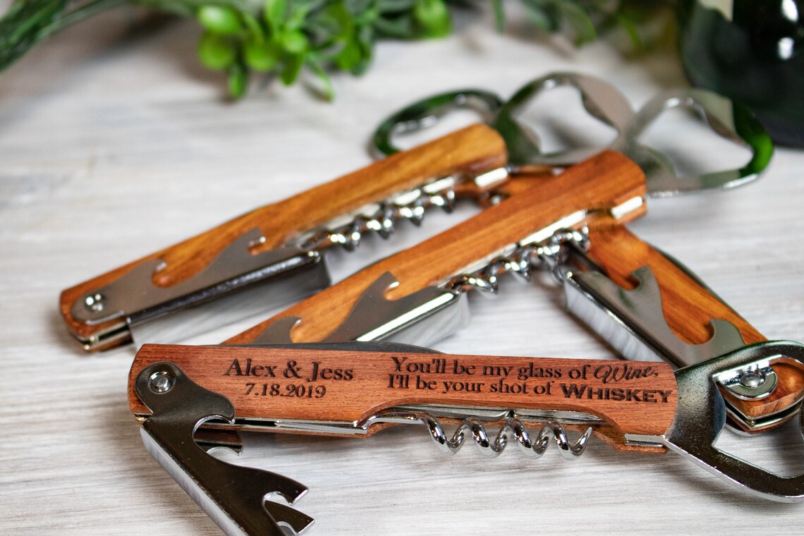 Wine Opener Wedding Favors for Guests Bulk Personalized Etsy