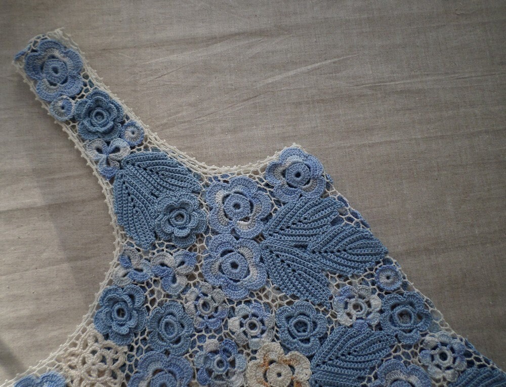 Loowie Italian Taupe Cotton Crochet Open Beach Top main image 0