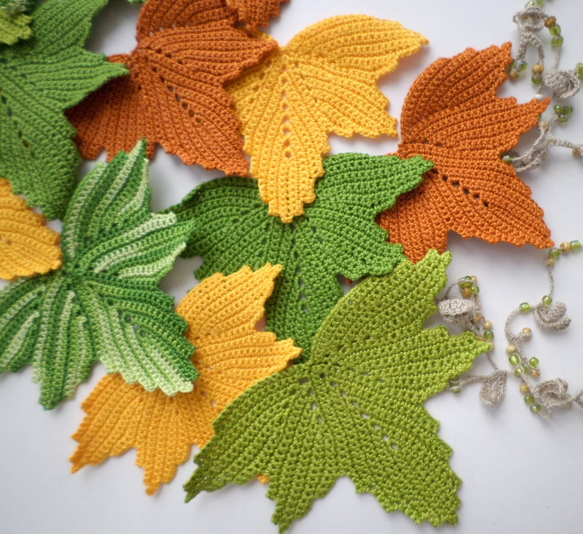 Como Hacer Hojas De Crochet