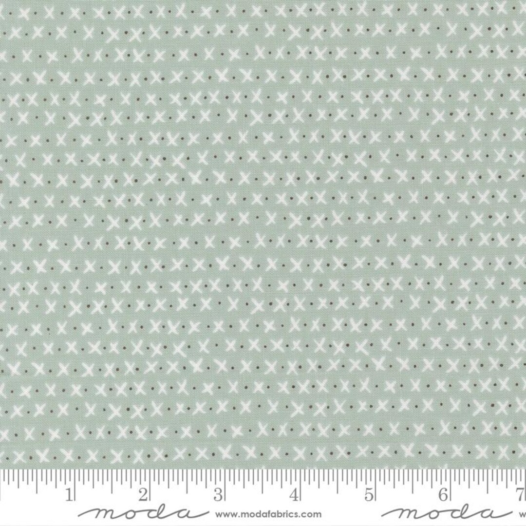Lucky Xs and Os Sky by Sweetwater for Moda Yardage 55705 22 Continuous ...