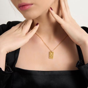 THE LOVERS Tarot Karte Witchy Schmuck ∙ Hexe Halskette ∙ Spirituelle Halskette Weihnachtsgeschenk für Freundin