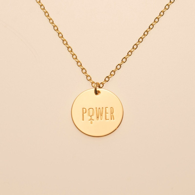 Feminist Girl Power Female Venus Sign Pendant Necklace LGBTQ Charm