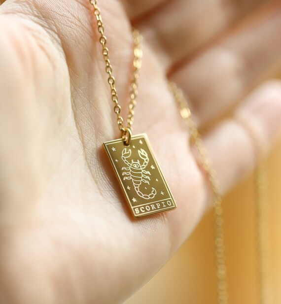Etsy clearance scorpio necklace