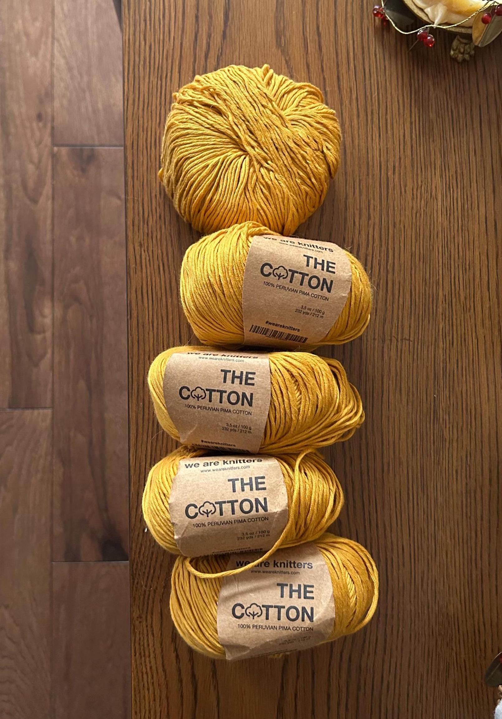 We Are Knitters WAK the Cotton Mustard Yellow Gold