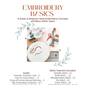 Beginnersgids voor borduren - Handborduurwerk 101 Instructiegids - Steekhandleidingen - Leer handborduren - PDF-download