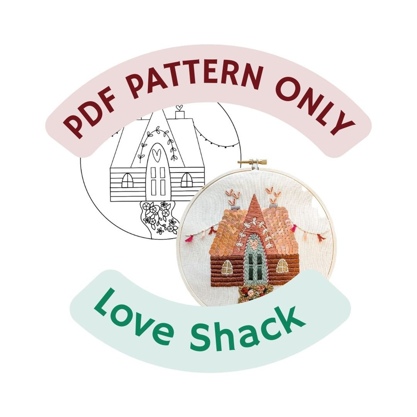 Love Shack- PDF PATTERN ONLY - Includes Instructional Guide -valentines ...