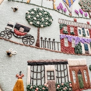 Regency Era Village PDF Pattern- Instant Download - Hand Embroidery ...
