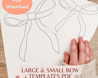 Enkla rosettmallar - PDF-nedladdning - Digitala Stick and Stitch-designer - PDF-version - Direktnedladdning - Skriv ut hemma - Två storlekar