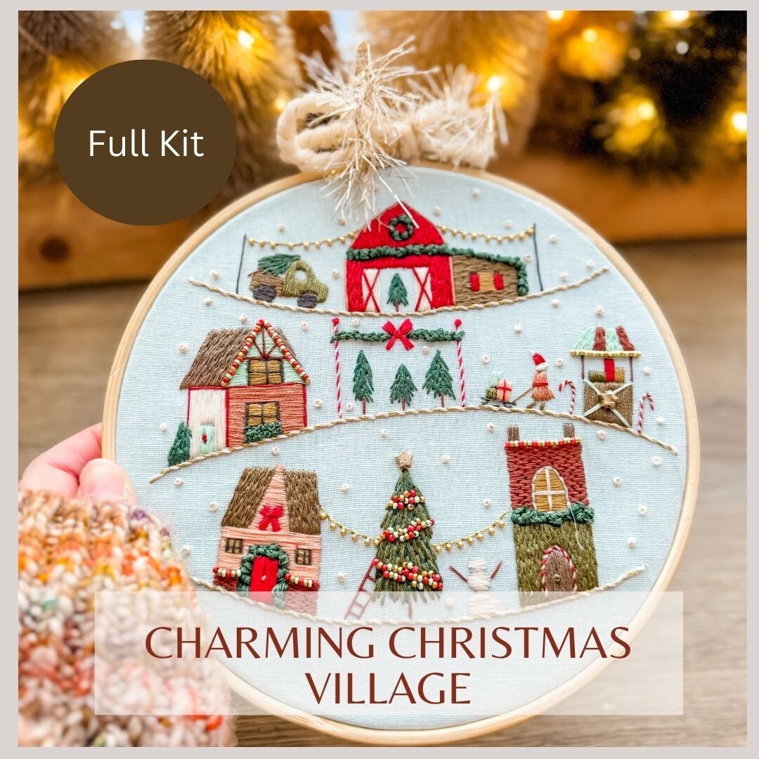 Charming Christmas Village - Full Kit- DIY Kit- Intermediate Hand ...