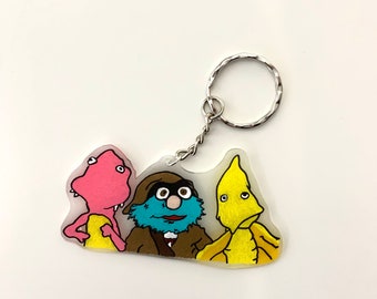 Professor and parents keychain