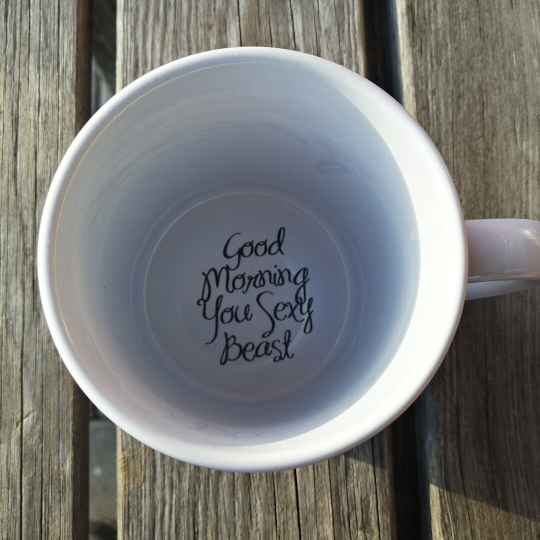 Good Morning You Sexy Beast Coffee Mug, Girlfriend Mug, Boyfriend ...