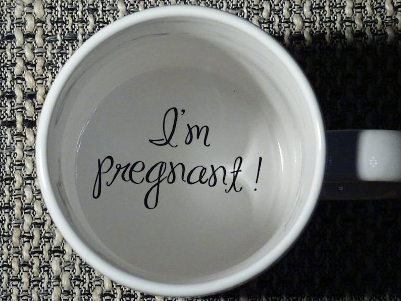 I'm Pregnant Coffee Mug Pregnancy Reveal Pregnancy Etsy