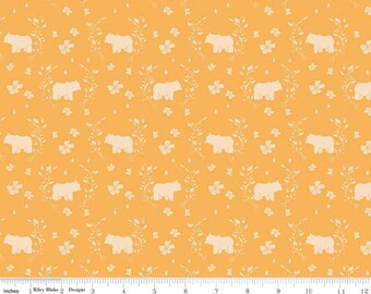 Strawberry Honey - Bears Creamsicle by Gracey Larson for Riley Blake Designs, Quality Quilting Cotton, Strawberry Fabric - 1 yard