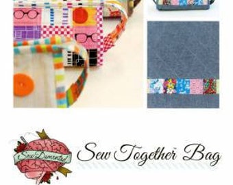 Sew Together Bag Pattern by Sew Demented, Printed Copy; PATTERN ONLY