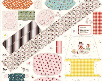 Serendipity 2 Minki Kim Pouch Panels for Riley Blake Designs, Quilting Cotton Panel; Makes 3 Pouches and a Kitty Cat