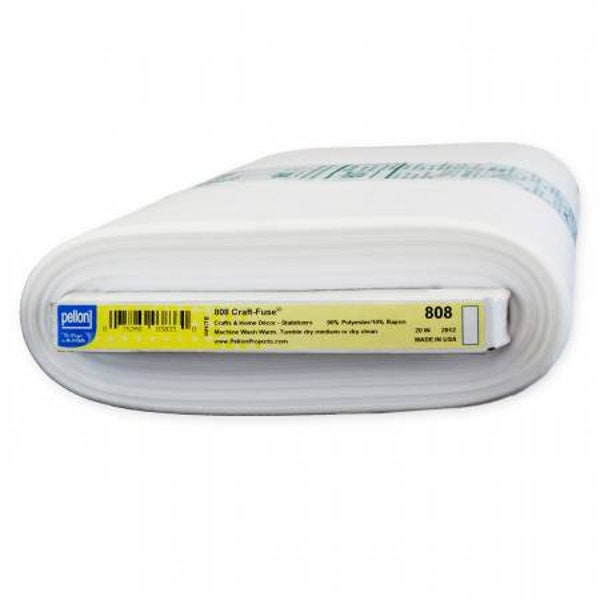 Pellon 808 Craft-Fuse Non-woven Fusible Interfacing; Fusible Stabilizer, Sewing Machine Safe; Sold By the Yard