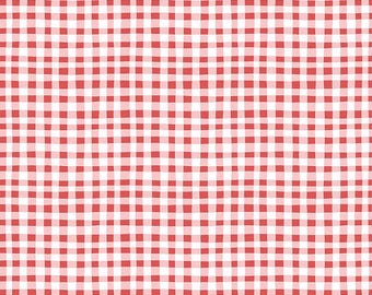 Firework Fields Gingham in Red by Gracey Larson for Riley Blake Designs; Patriotic Quilting Fabric