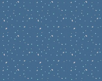 Firework Fields Fireflies in Coastal Blue by Gracey Larson for Riley Blake Designs; Patriotic Quilting Fabric